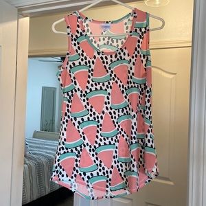 LuLaRoe Watermelon Tank Top Sz L